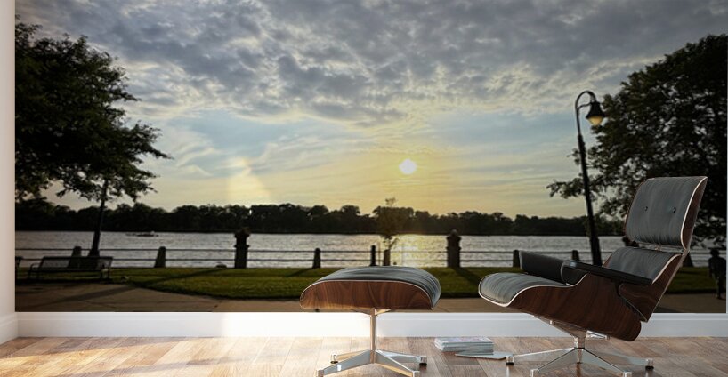Twilight’s Breath Along the Waterfront Path Wall Murals
