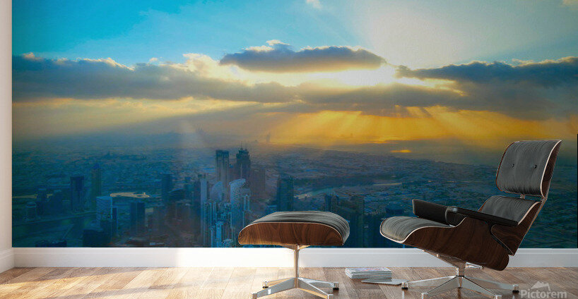 Rays of Heaven on Dubai Wall Murals