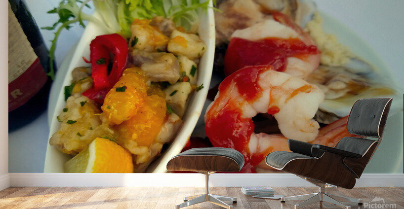 Seafood Untossed Salad Wall Murals