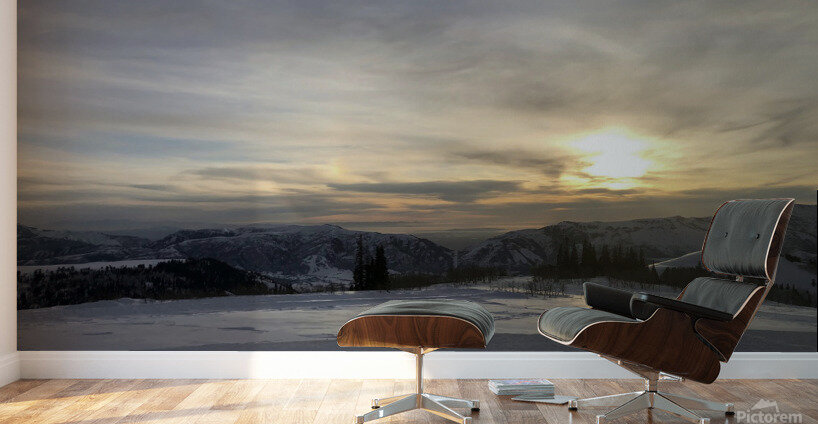 Heavenly Sunset in Eden 4 Wall Murals