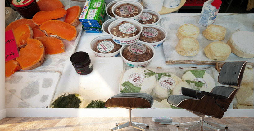Farmers Market -- Custom Cheeses 2 Wall Murals