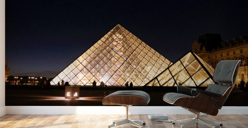 Evening Louvre Wall Murals