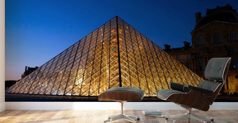 A Louvre Triangle Wall Murals