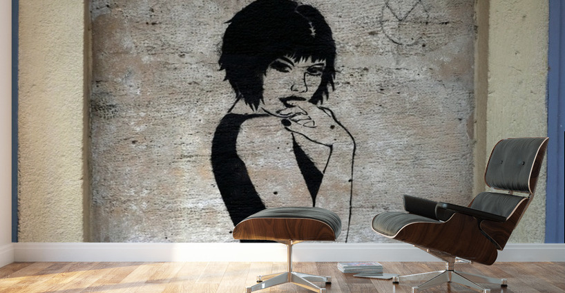 Graffiti Girl Wall Murals