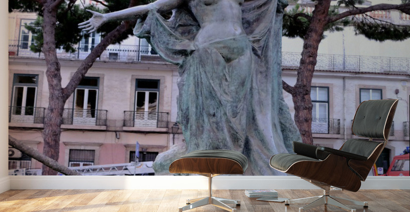 Walking through Lisbon 4 Wall Murals