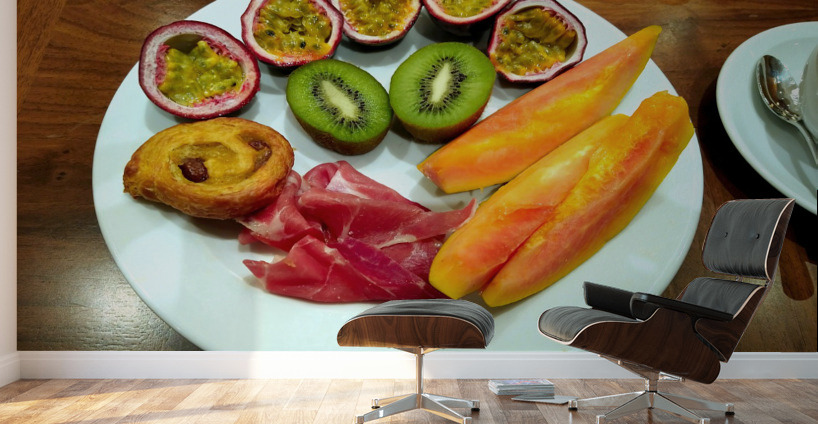 Passioned Fruits Meat Pastry Wall Murals