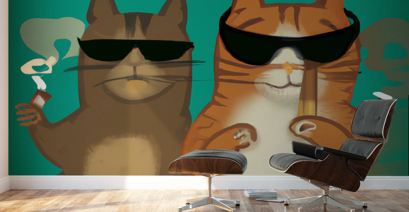 BadCatz Selfie 2 Wall Murals