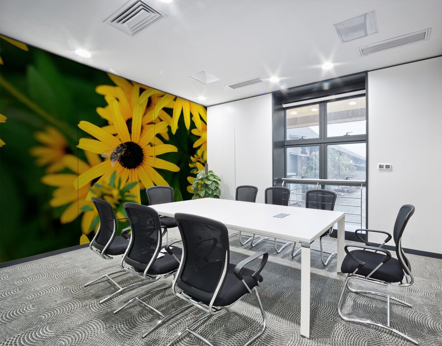 Black-Eyed Susans Dance Partner Wall Printing