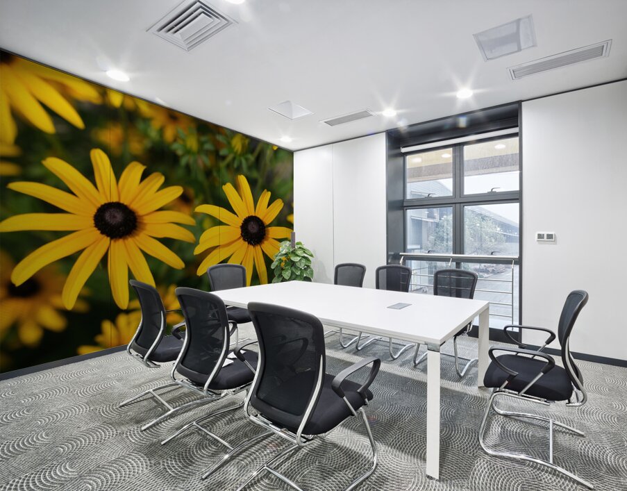 Golden Resilience: Black-Eyed Susan in Summer Bloom Wall Printing