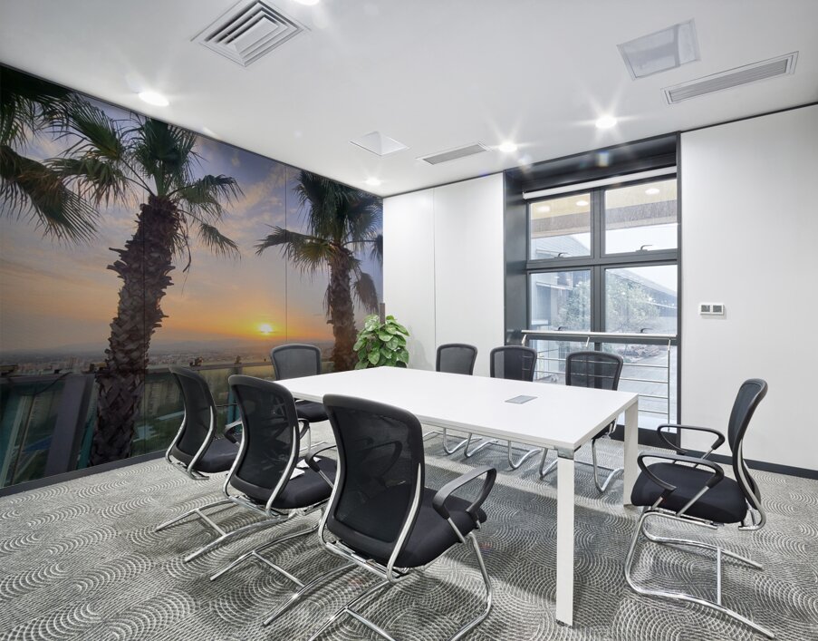 Tropic Stillness Above the Noise Wall Printing