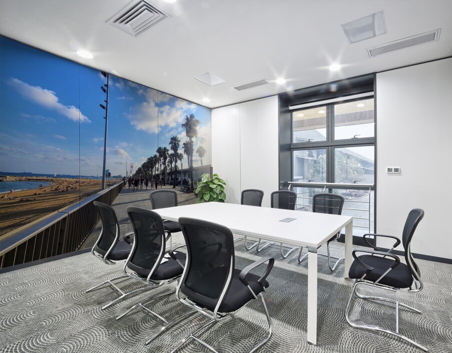 Barcelona Beach: Steps Toward Solace Wall Printing