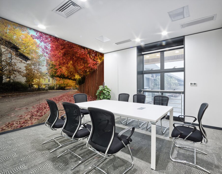 Fall Over the Fence  Wall Printing