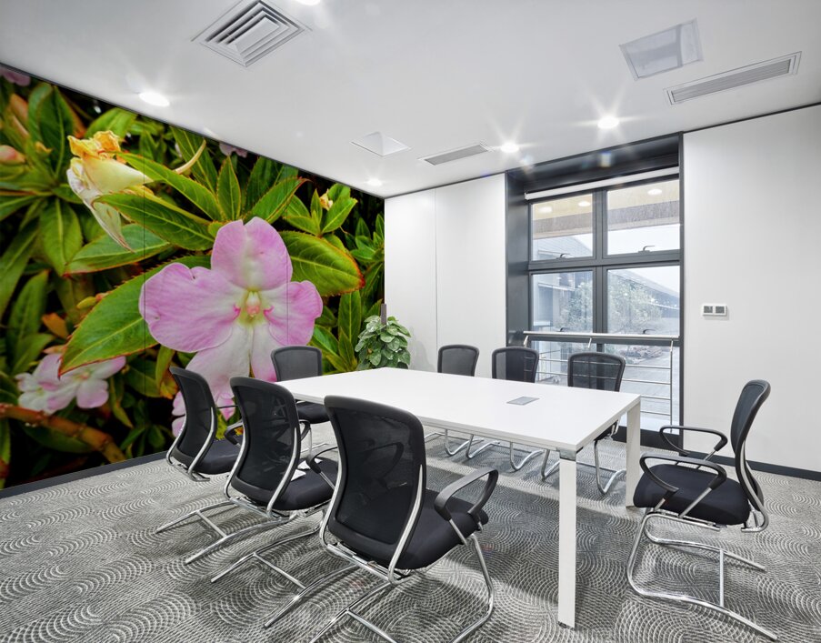 Impatiens: One Quiet Bloom Wall Printing