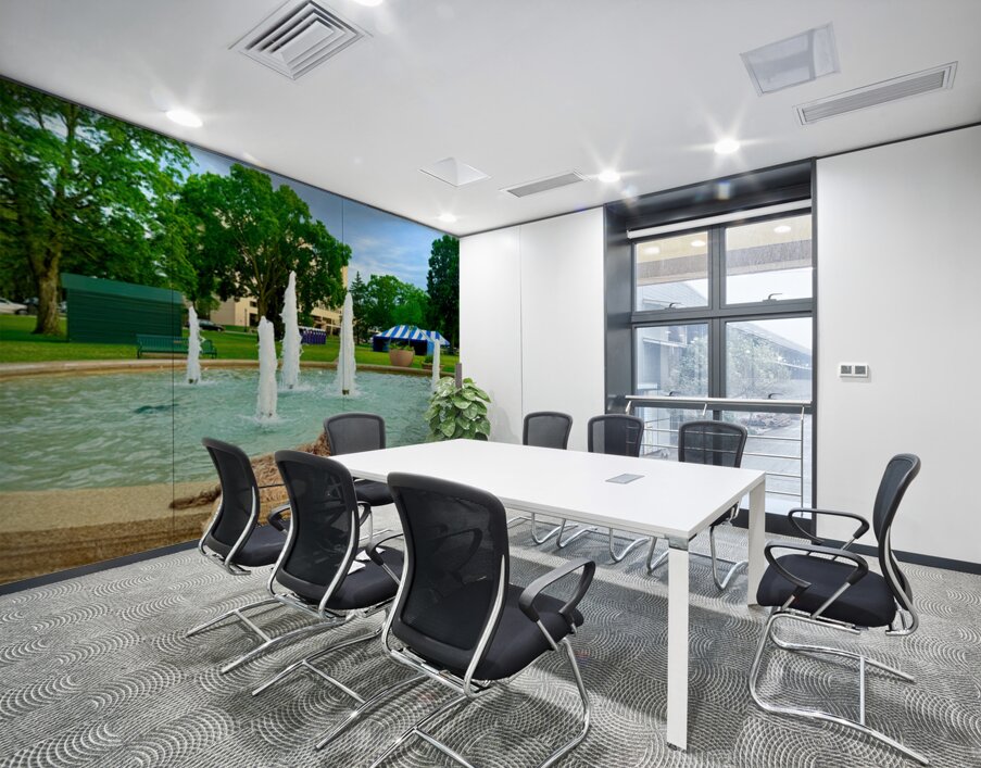 Lazy Days by the Fountain Wall Printing