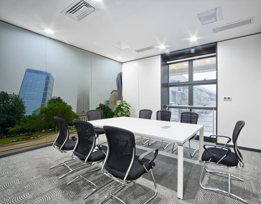 Skyscraper in the Mist Wall Printing