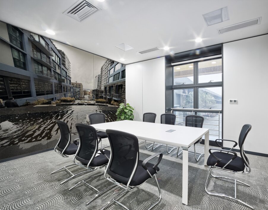  The Courtyard Wall Printing