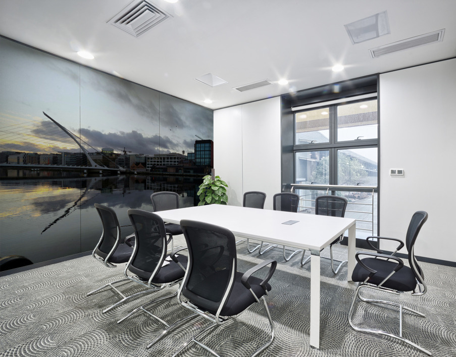 Calm Along River Quay 1 Wall Printing