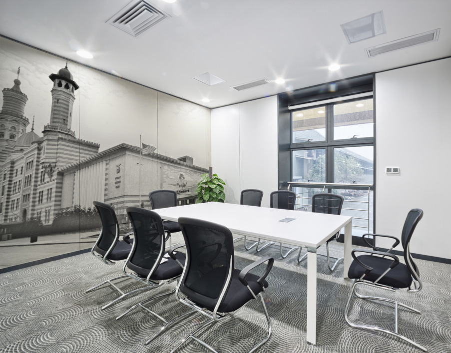 Murat Shriners Centre in Grayscale Wall Printing