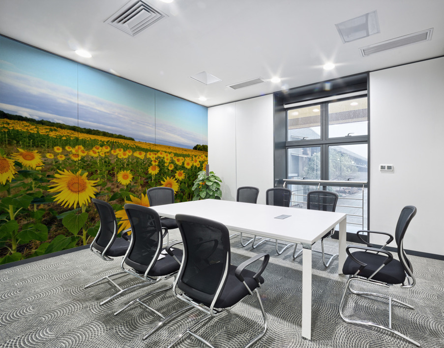 Sunflower Field of Sunshine Wall Printing