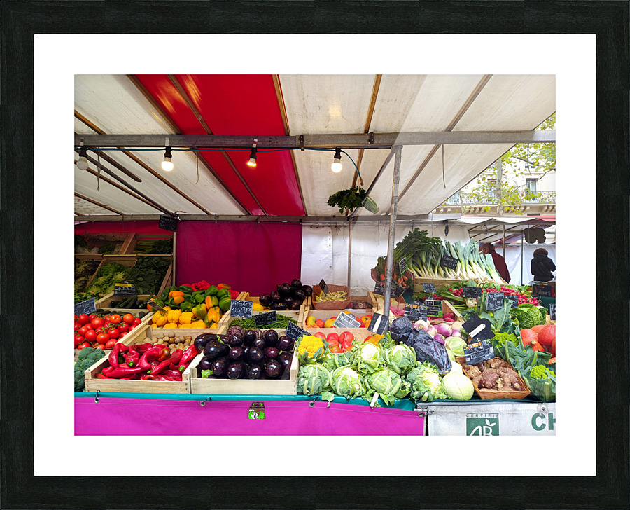 Farmers Market -- Vegetables Picture Frame print