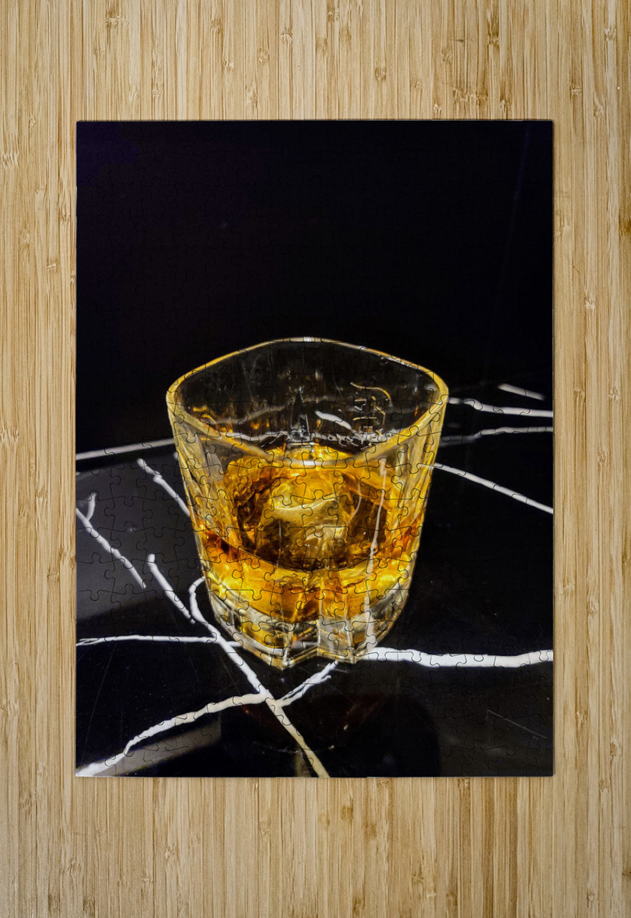 Aged Gold in a Crystal Cage Click4Pix Puzzle printing