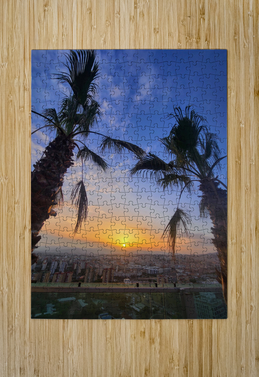 Golden Drift Between Palms Click4Pix Puzzle printing
