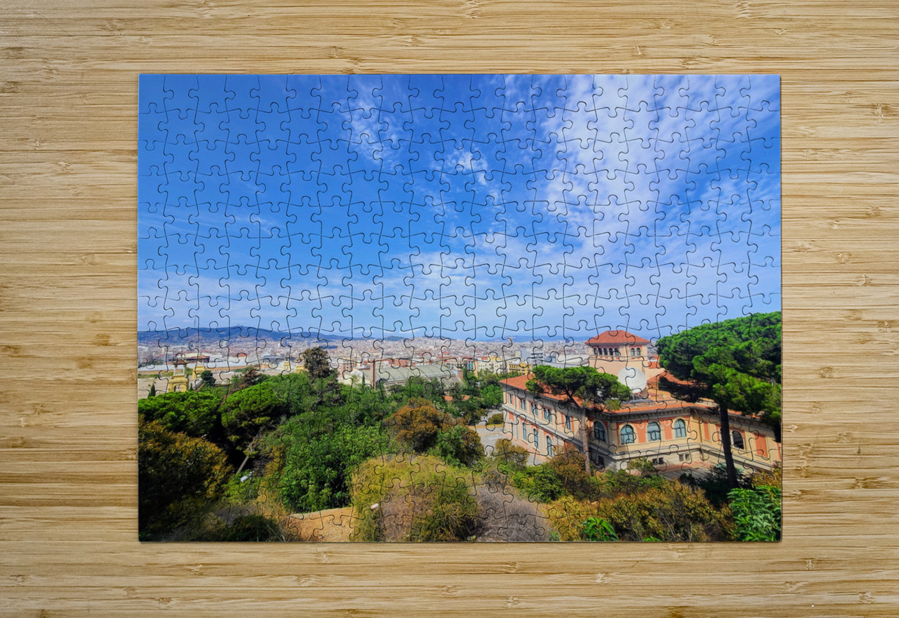 Skylines and Stories: Barcelona Hilltop View Click4Pix Puzzle printing