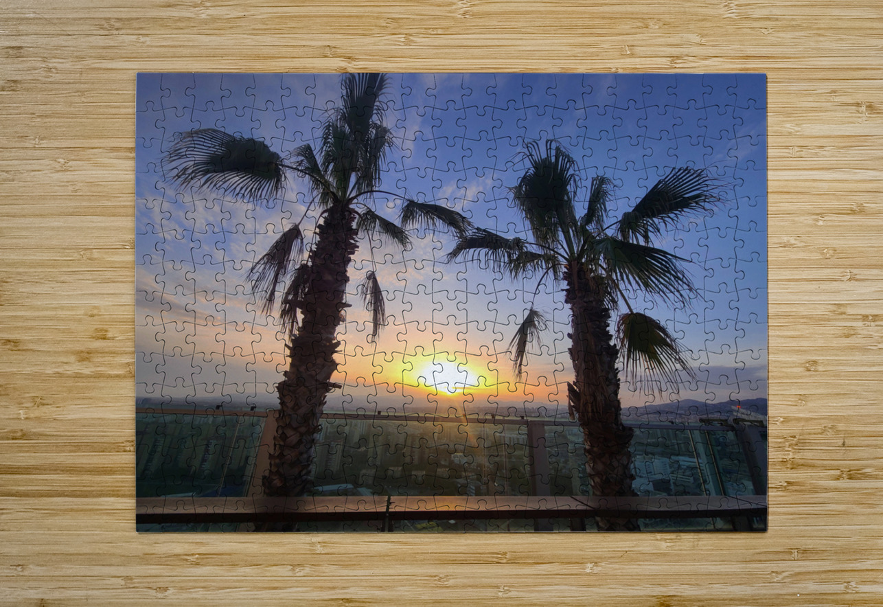 Palms Over the Skyline Click4Pix Puzzle printing