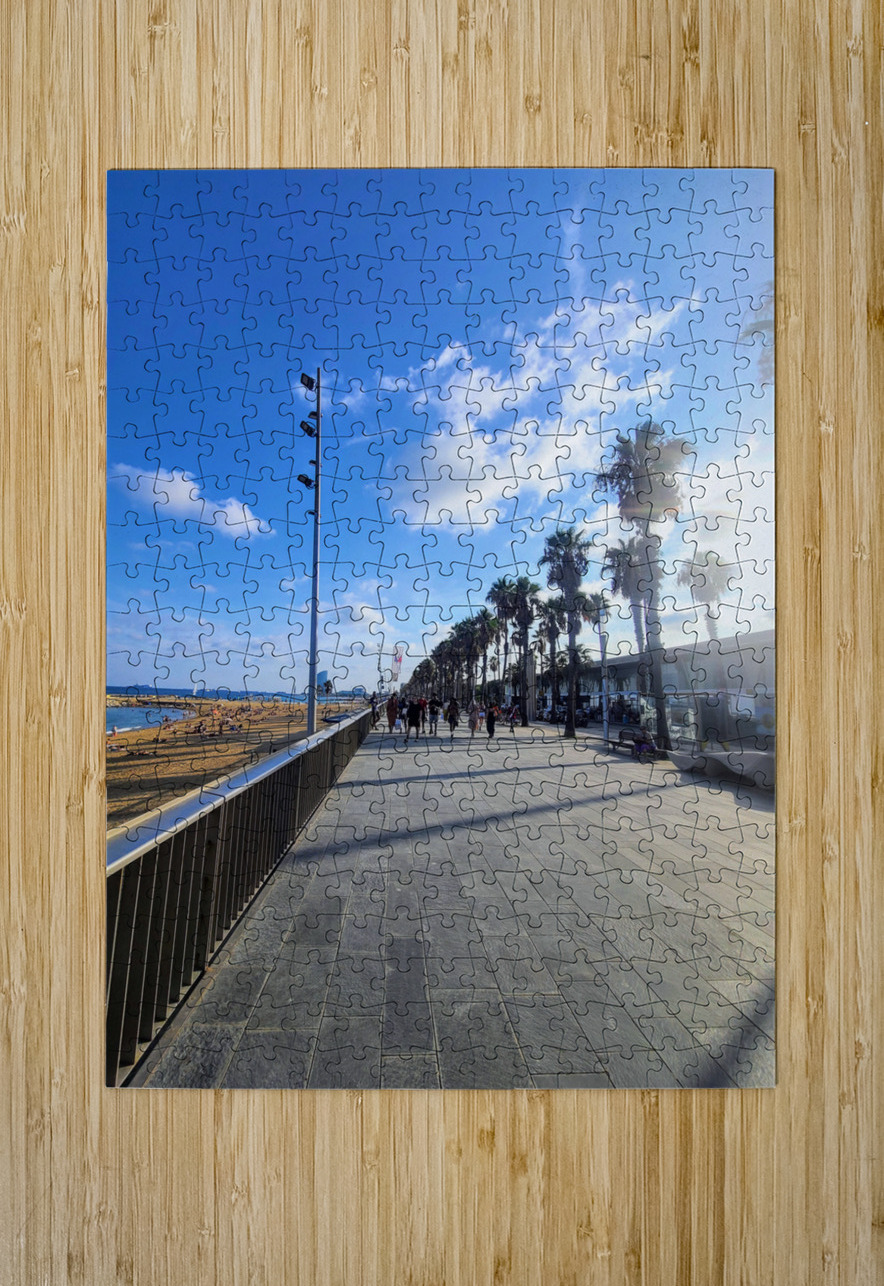 Barcelona Beach: Steps Toward Solace Click4Pix Puzzle printing