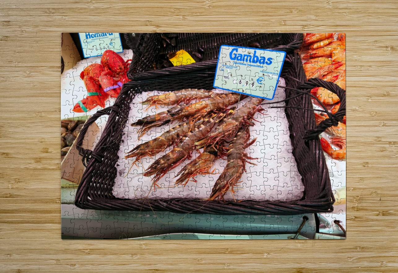 Farmers Market -- Seafood Click4Pix Puzzle printing