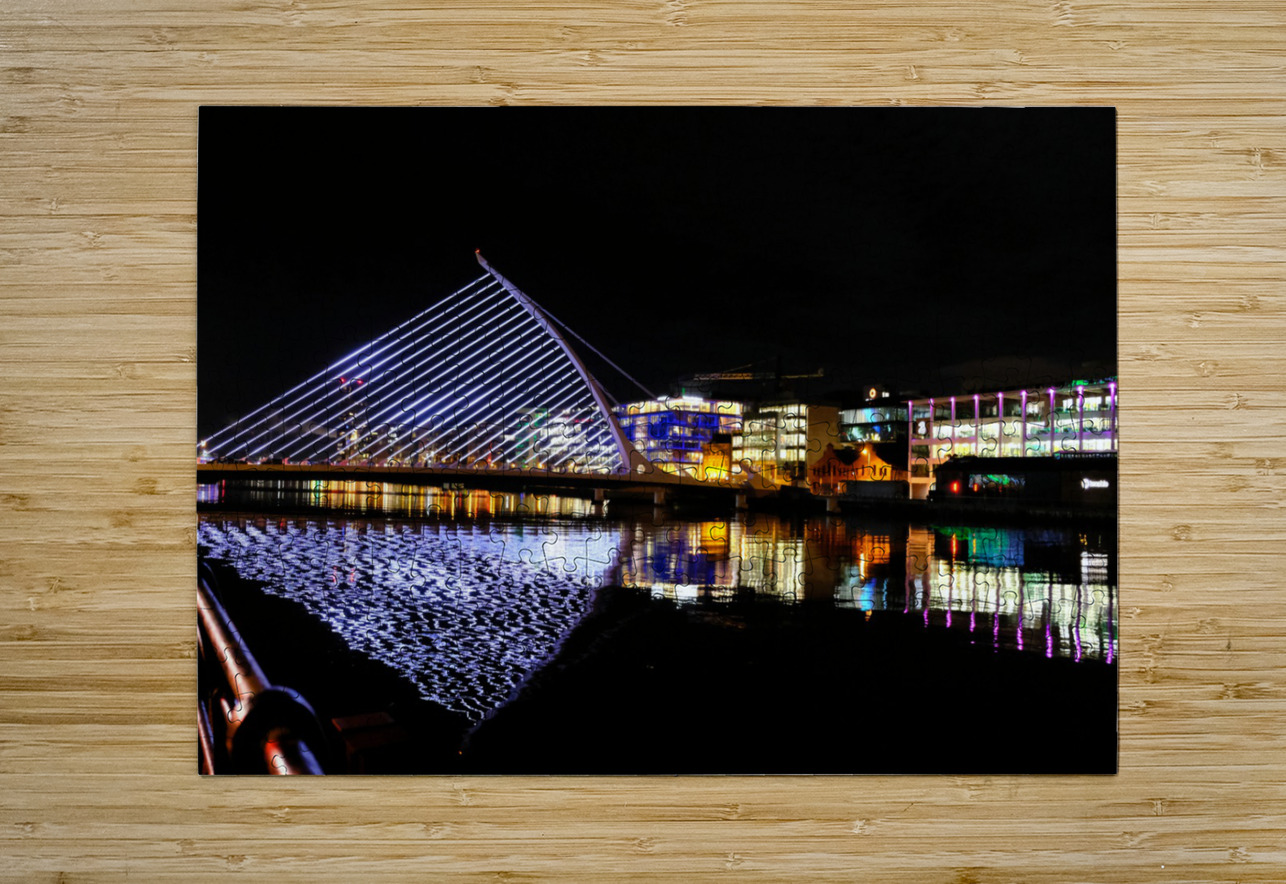 Dublin Dreams along River Quay 4 Click4Pix Puzzle printing