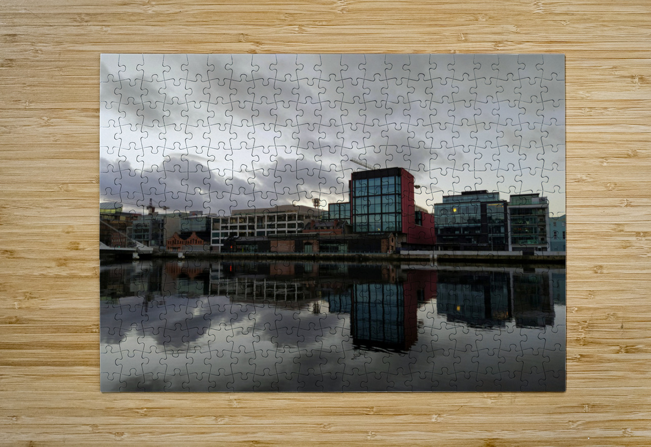 Calm Along River Quay 3 Click4Pix Puzzle printing