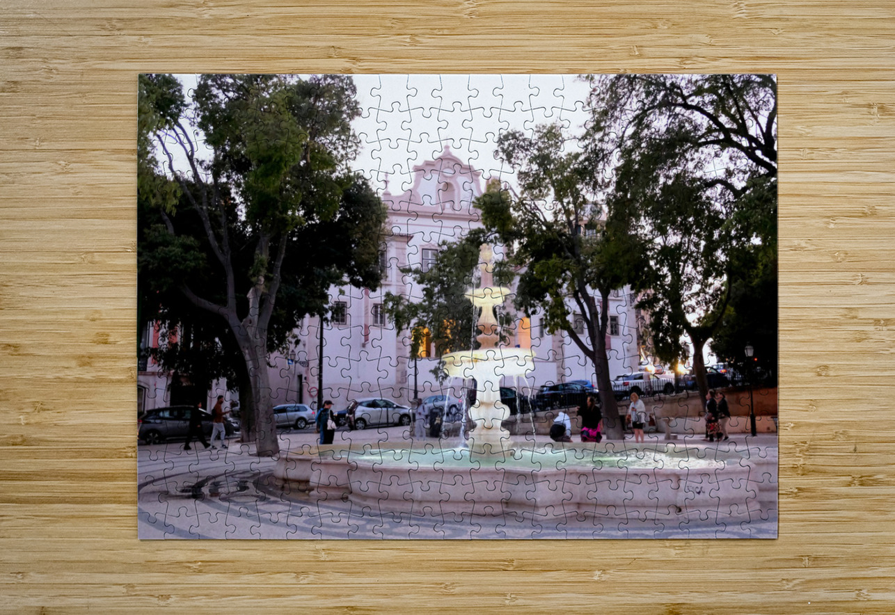 Lisbon Water Fountain 2 Click4Pix Puzzle printing