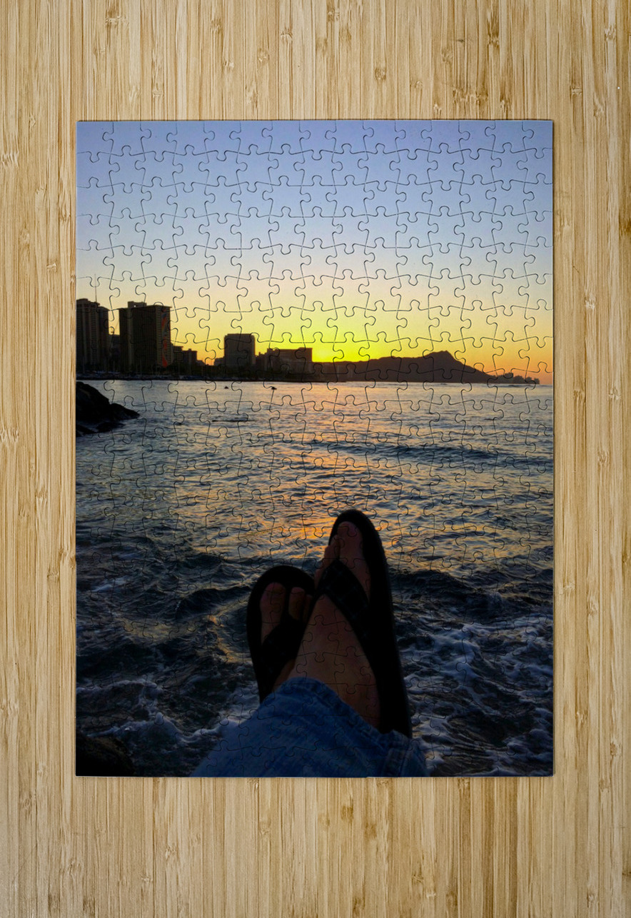 Sitting by the Dock of the Bay Sunrise Click4Pix Puzzle printing