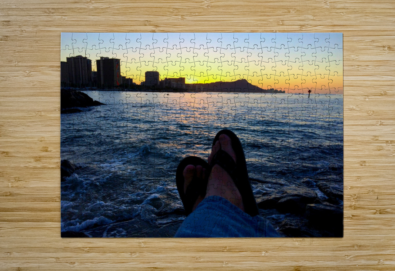 Sitting by the Dock of the Bay Sunrise 2 Click4Pix Puzzle printing