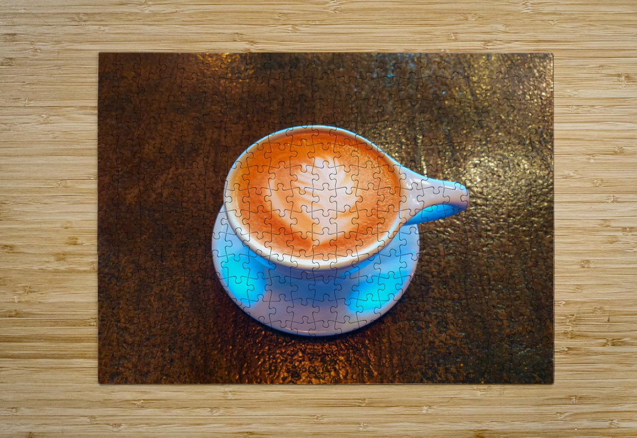 Frothy Feather Lavender Vanilla Latte Click4Pix Puzzle printing