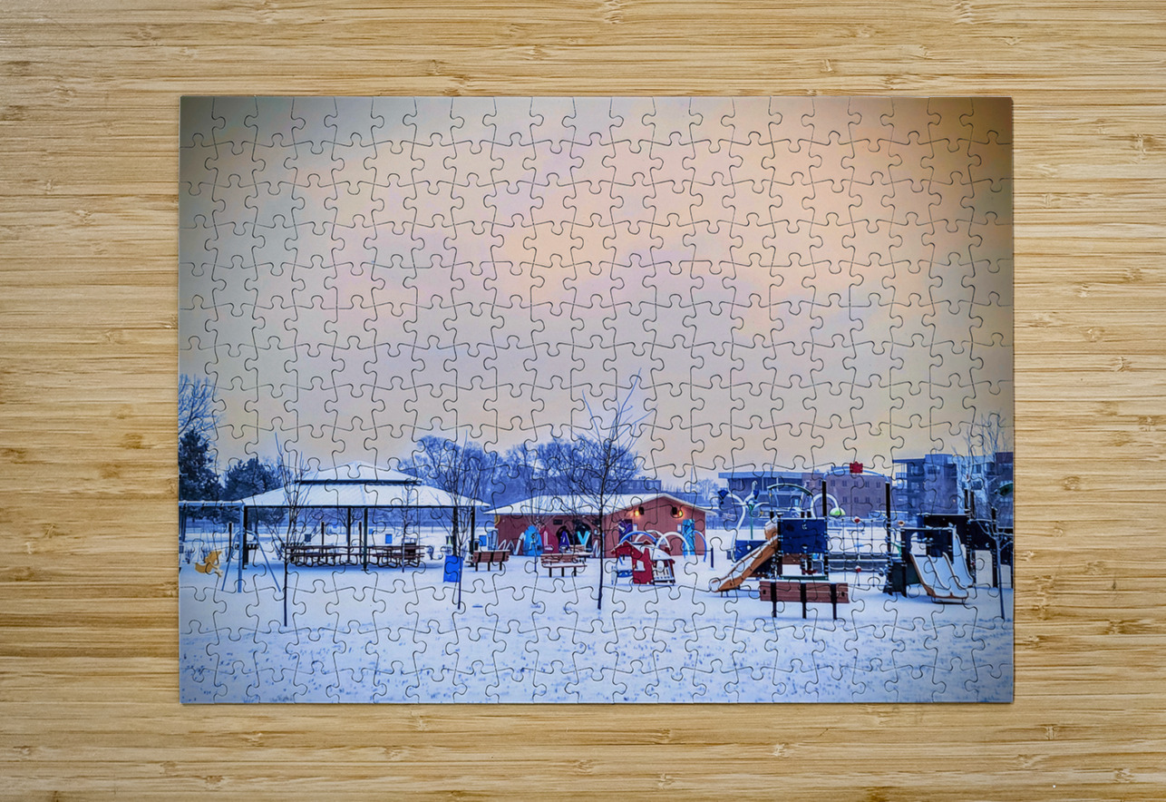 Snowy Playground Click4Pix Puzzle printing