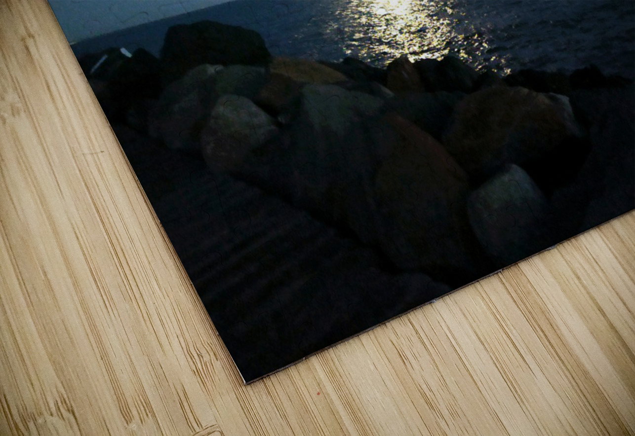 Reflections of the Moon at Poolbeg Click4Pix Puzzle