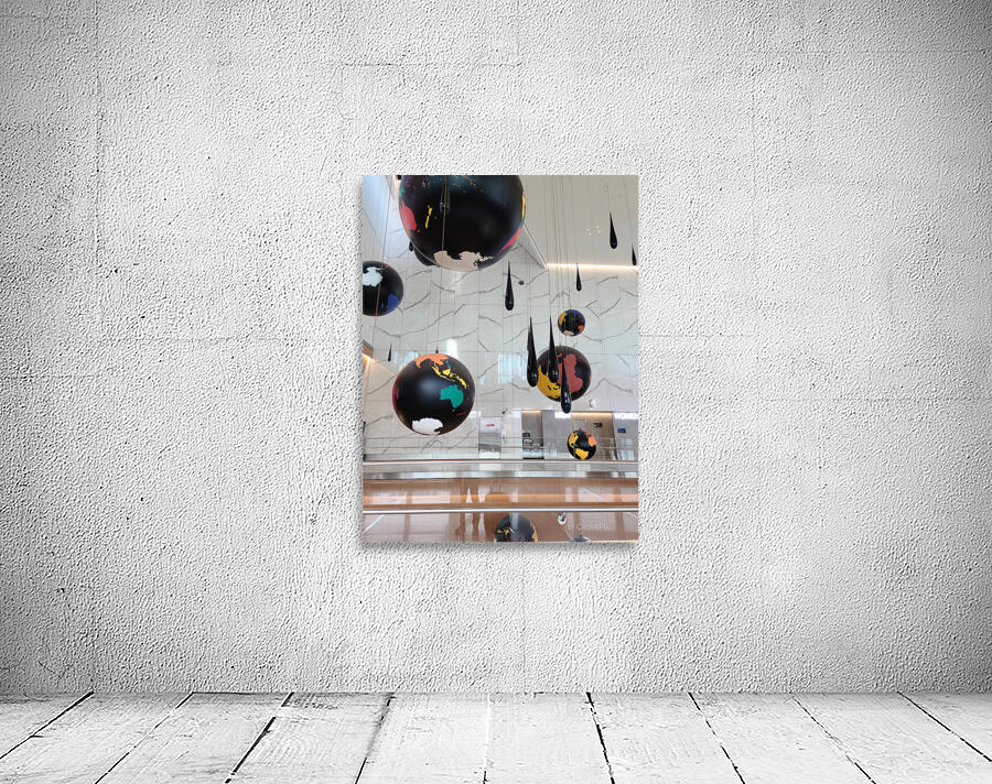 Hanging Worlds - LaGuardia Installation Wall Preview