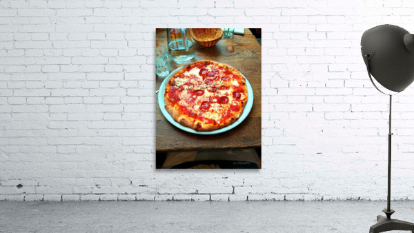 Pepperoni Pizza Pie Portrait Wall Preview