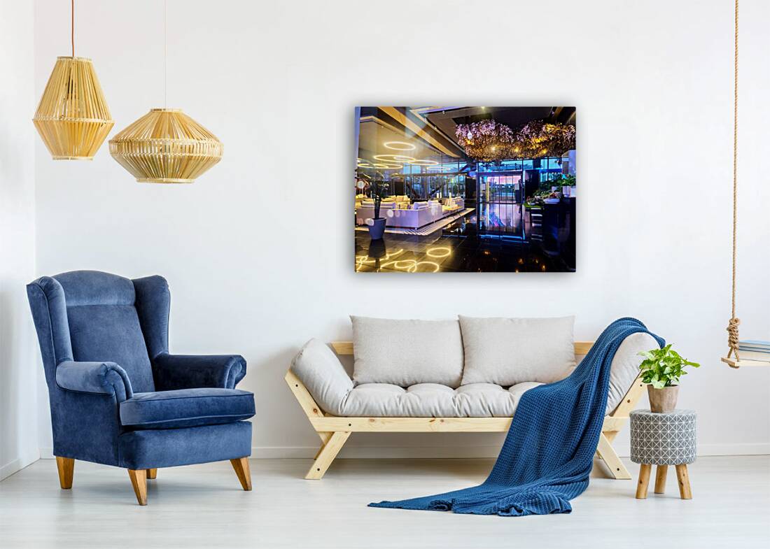 Neon Eden: Sanctuary of Modern Elegance Reproduction