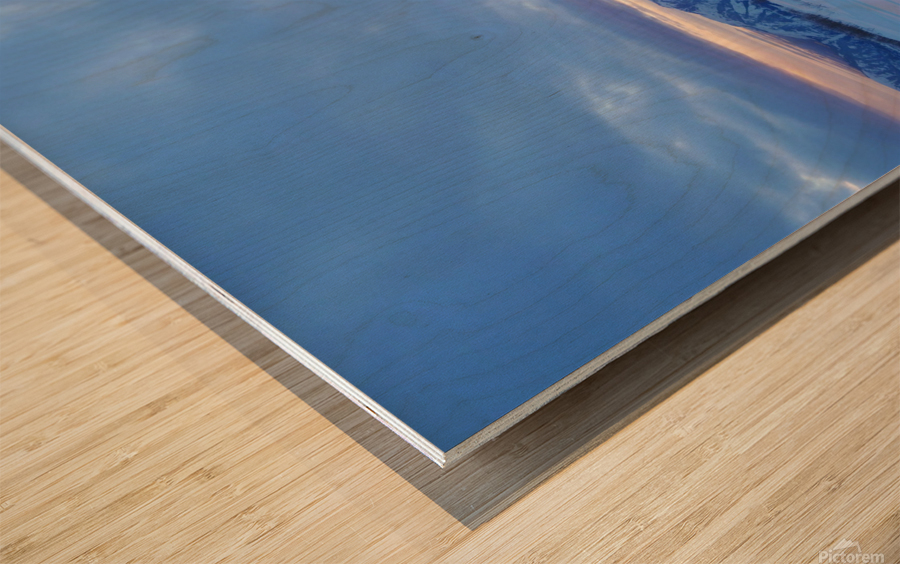 Heavenly Sunset From Eden 1 Wood print