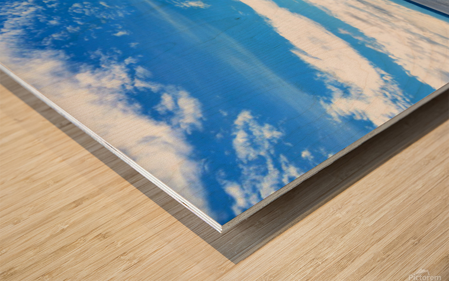 Boat Dock By the Sea Wall Wood print