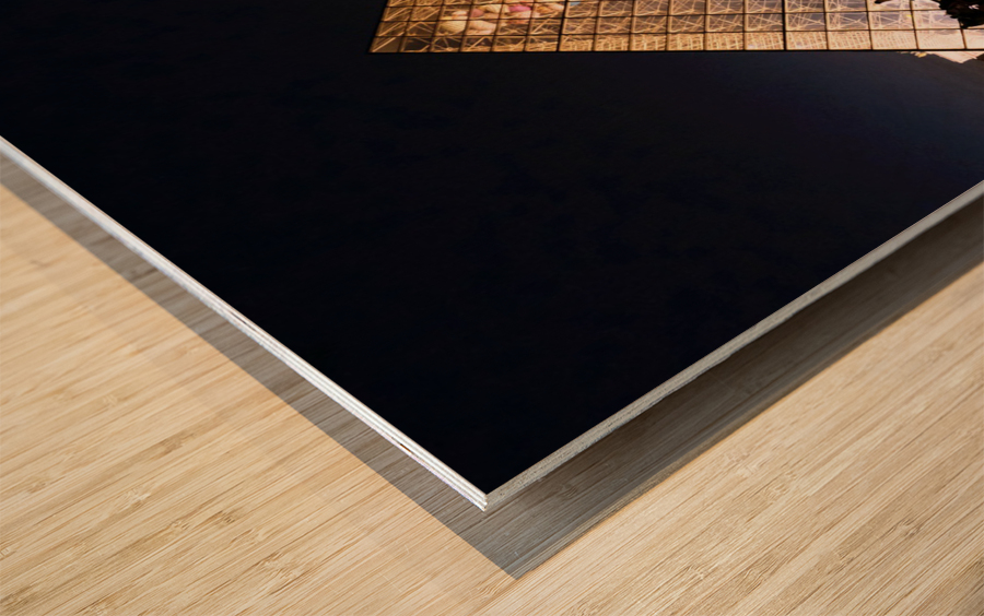 Evening Louvre 2 Wood print