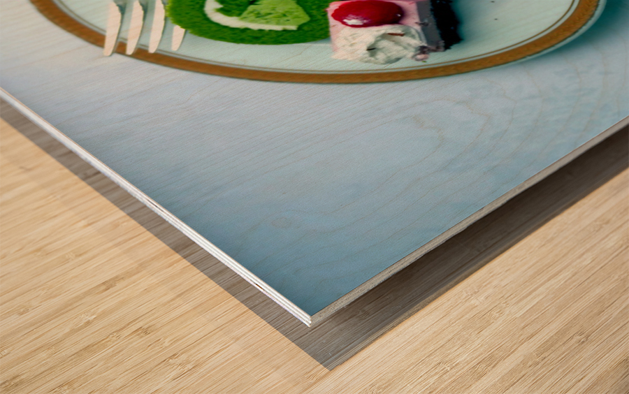 Japanese Dessert Wood print