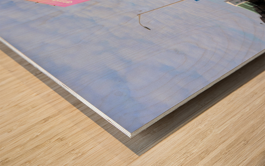 Indy Corner Icon Wood print